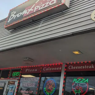 the front of the restaurant