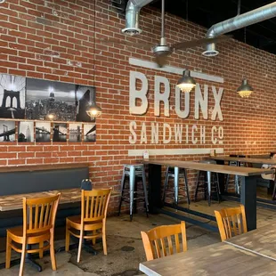 Inside eating area