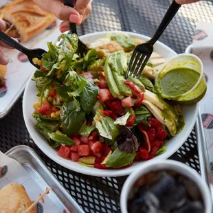 That sauce tho! Zesty Cilantro Lime Dressing for the win.