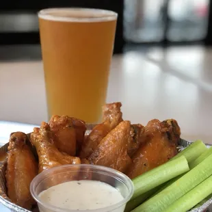 Happy Hour Menu 3pm to closing! 6 pc Buffalo Wings only $6.95 and beer $3.50!!