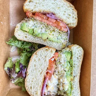 The Vegan Chickpea Toona Sammich (v)