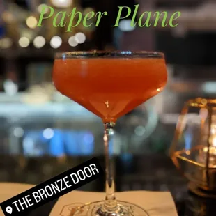 a drink in a coupe glass