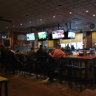 people sitting at the bar