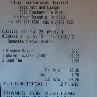 Two people for lunch.