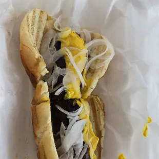 Polish with jalapeno peppers and shaved onions
