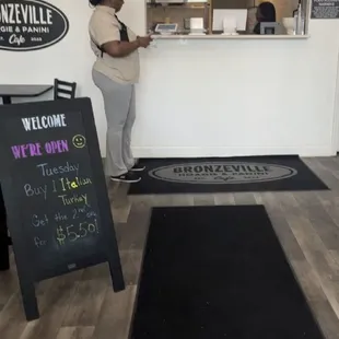 As you see the is the front entrance of Bronzeville Hoagie&amp;Panini