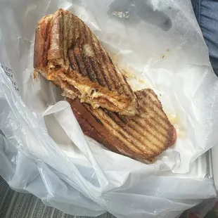 The pizza panini.