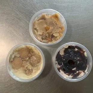 Banana Pudding, Peach Cobbler, Mississippi Mud