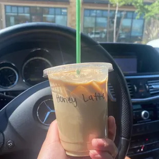 Iced Honey Latte