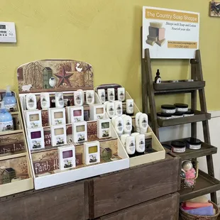 display of products for sale