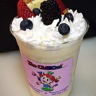 a dessert in a cup