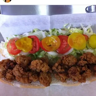FRESH FRIED OYSTER PO-BOYS