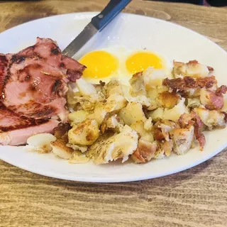 Thick Cut Ham & Eggs