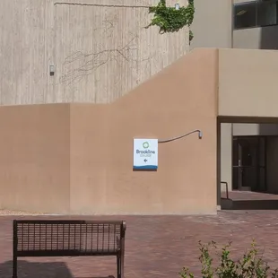 Brookline College North courtyard