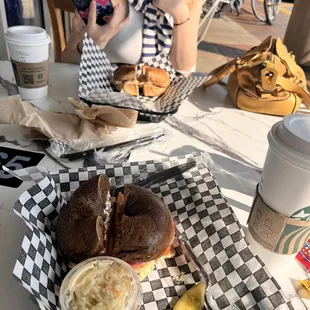 Pumpernickel Bagel with Lox