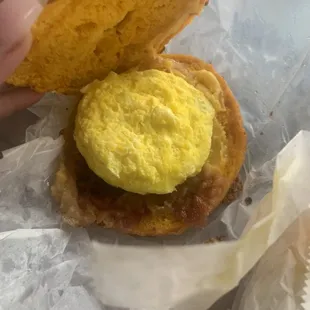 Bacon egg and cheese sandwich