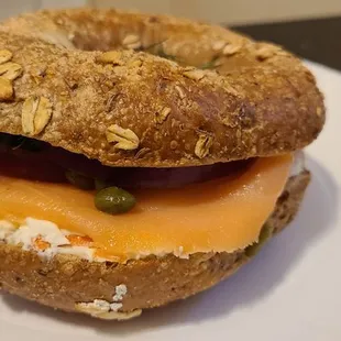 Lox on multigrain