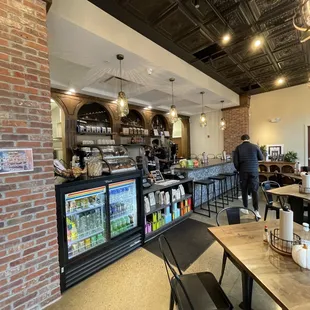 the interior of the restaurant