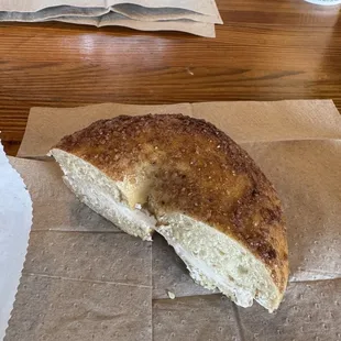 Cinnamon sugar with honey walnut cream cheese