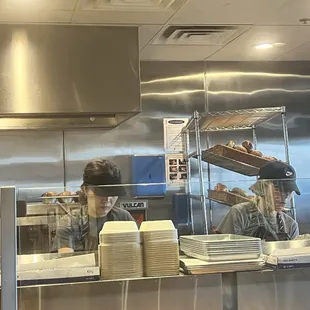 Kitchen! Hard at work.