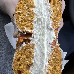 Egg everything extra cream