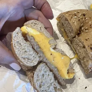 Sausage, double egg, and cheese
