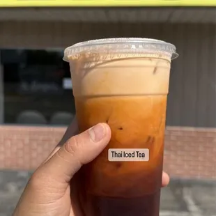 Come to try this best Thai iced tea drink.