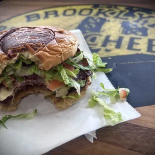 Beef bacon cheese burger