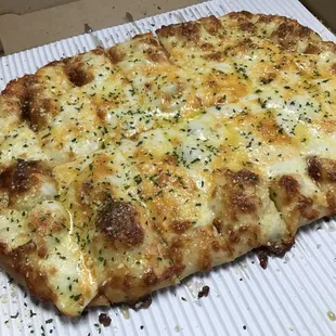 Brick oven cheesy bread?!! Cheesy bread never tasted so good