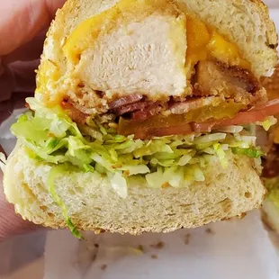 Chicken cutlet &amp; bacon sub