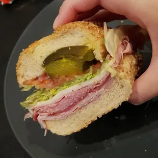 Half of the Italian sub, very pretty