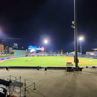 Baseball field view