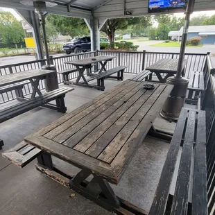 Covered Outside Dining Patio
