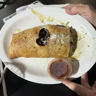 Steak Stromboli.