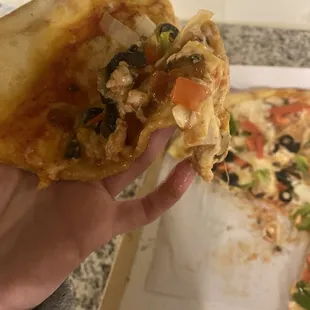 Can't even pick up the raw dough slices