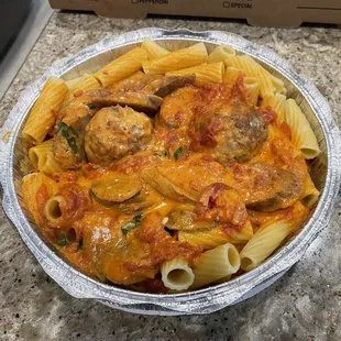 Always my favorite pasta dish here! Rigatoni Saporiti! Consistently delicious! Love the sauce!