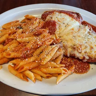 Chicken Parmigiana and Penne a la Vodka!