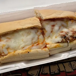 Meatball Parmesan Hero! Pretty good!