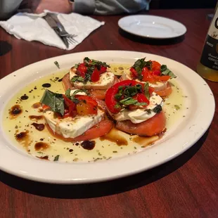 Mozzarella Caprese for starters!