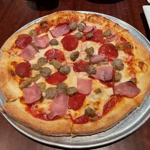Not a very good pizza tonight! Too much cheese, cheese was different, funky taste, sauce only near the edge of the crust!
