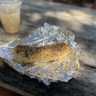Hatch Chile Sausage And Pimento Everything Bagel Kolache