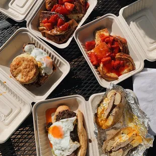 barbacoa, french toast, Buttermilk Biscuits