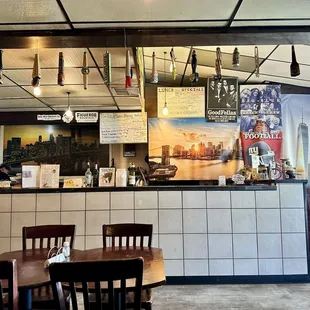 Seating and order counter
