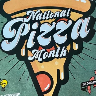 Celebrate National Pizza Month throughout October, 2022.