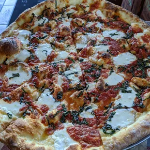 A perfect margherita pie