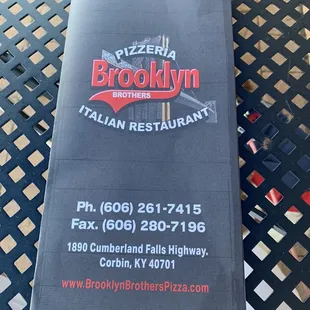 Carry out menu.