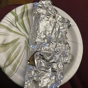 Salmon Empanada wrapping in foil