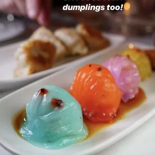 PAC man Seafood Dumplings