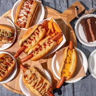 hot dogs, sandwich, food, hot dog