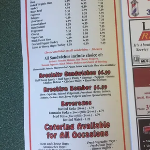 Hope these menu pics encourage you to give this deli a try. If they do, you won't be sorry!